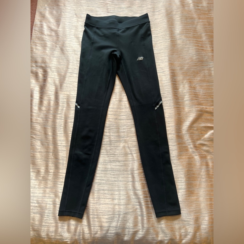 New Balance Leggings Women’s XS Black Waistband End Zips